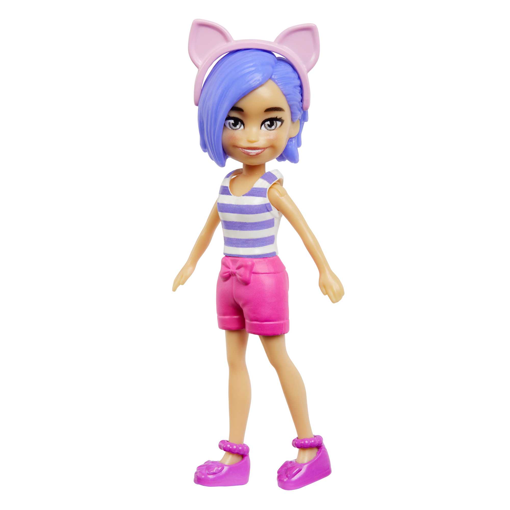 Polly Pocket Style Spinner Fashion Closet Playset With Bella Doll And Cat Theme, Fashion Tube Collection