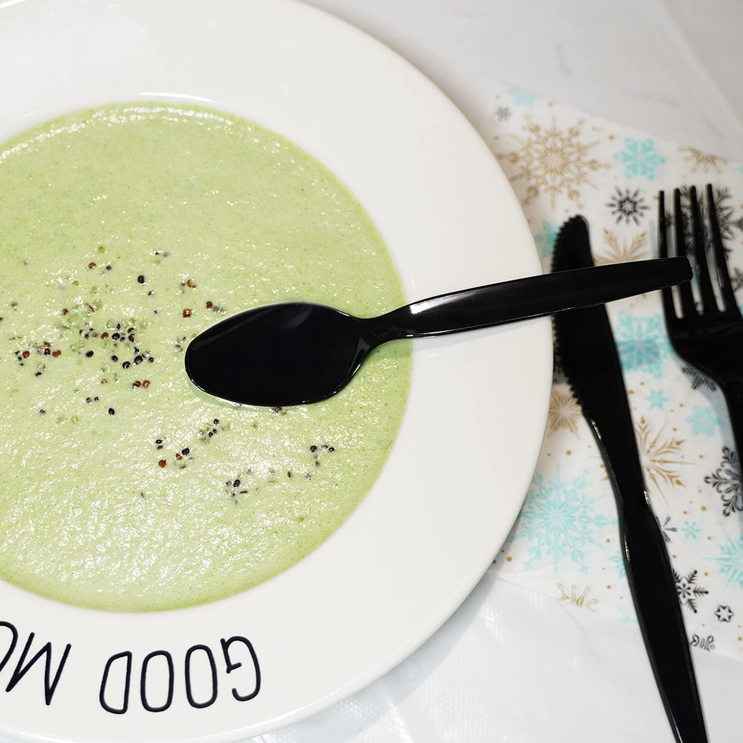 POSATE Clear Knives, Heavy-Duty Crystal (100 Knives)