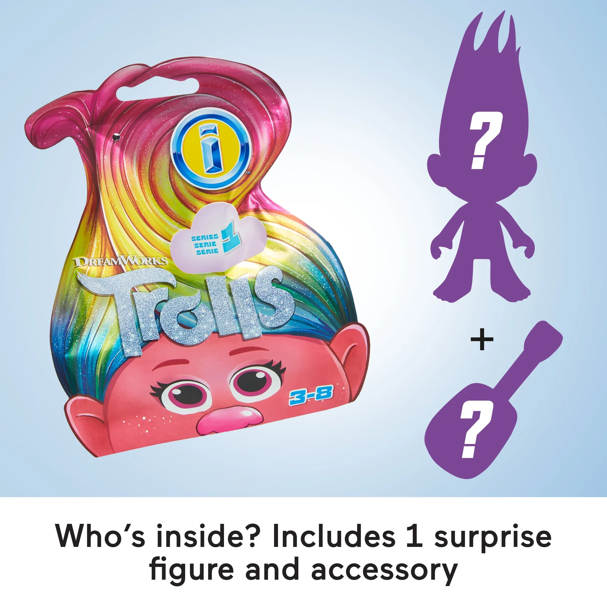 Imaginext Trolls Collection Of Blind Bag Figure Sets With Poseable Characters & Accessories
