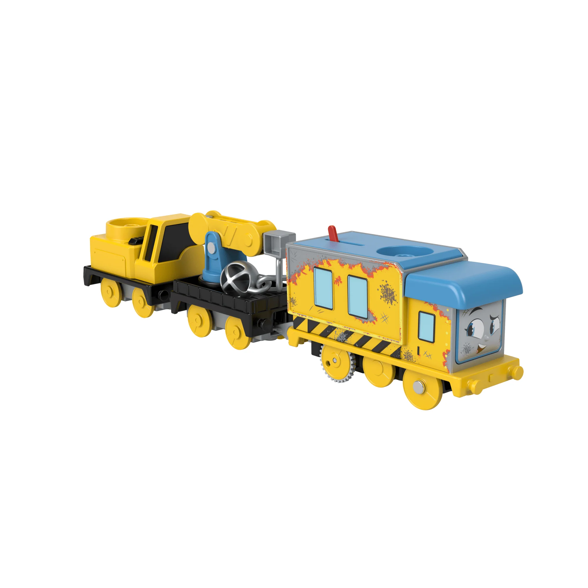 Thomas & Friends Wreck ��n Roll Carly The Crane Motorized Toy Train With Wrecking Ball For Kids