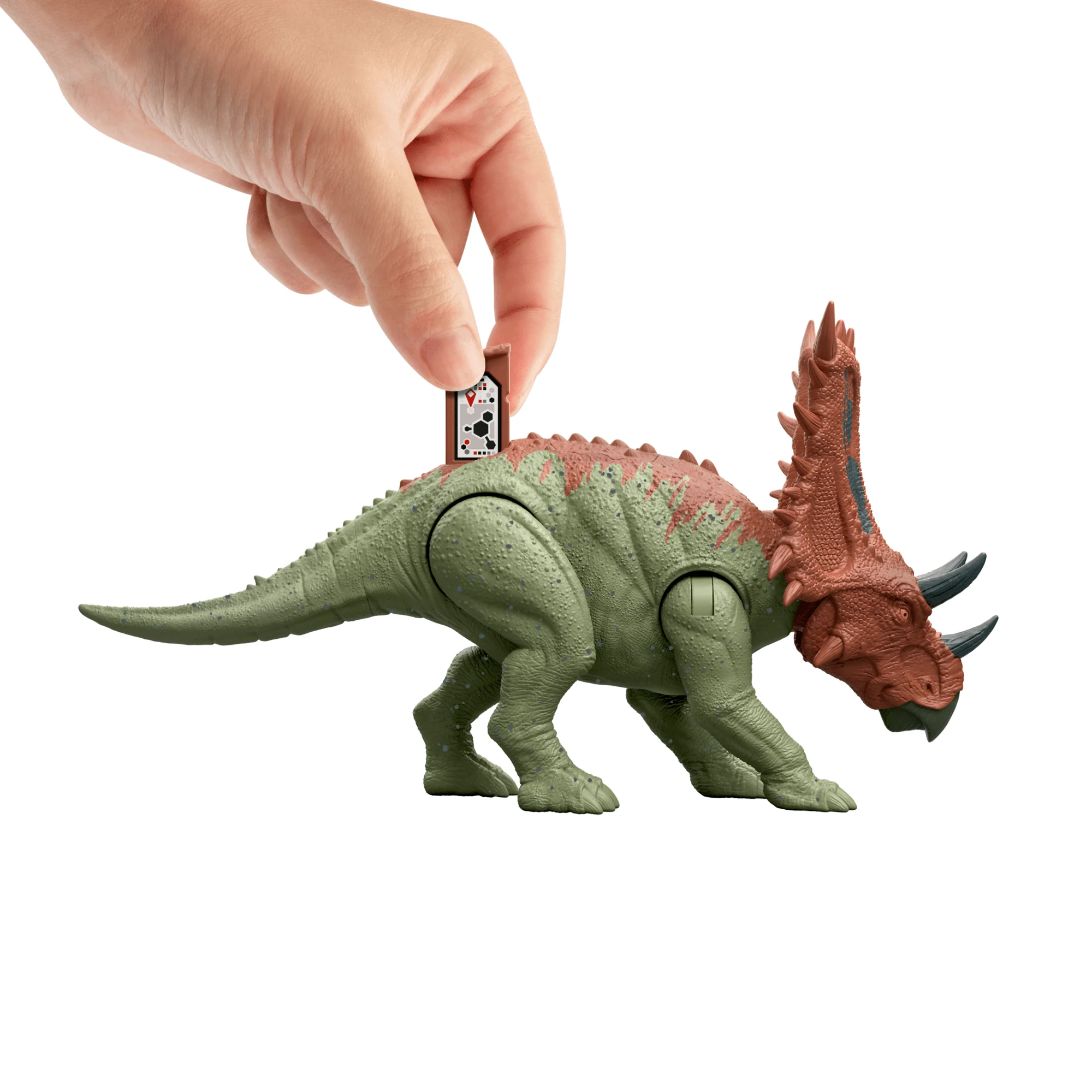 Jurassic World Strike Attack Chasmosaurus Dinosaur Action Figure Toy With Single Strike Action