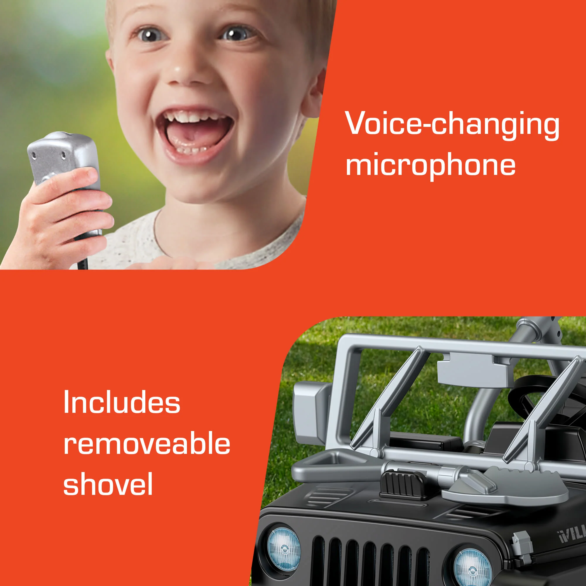 Power Wheels Jeep Wrangler Willys Battery-Powered Ride-On Vehicle With Lights & Sounds, Black