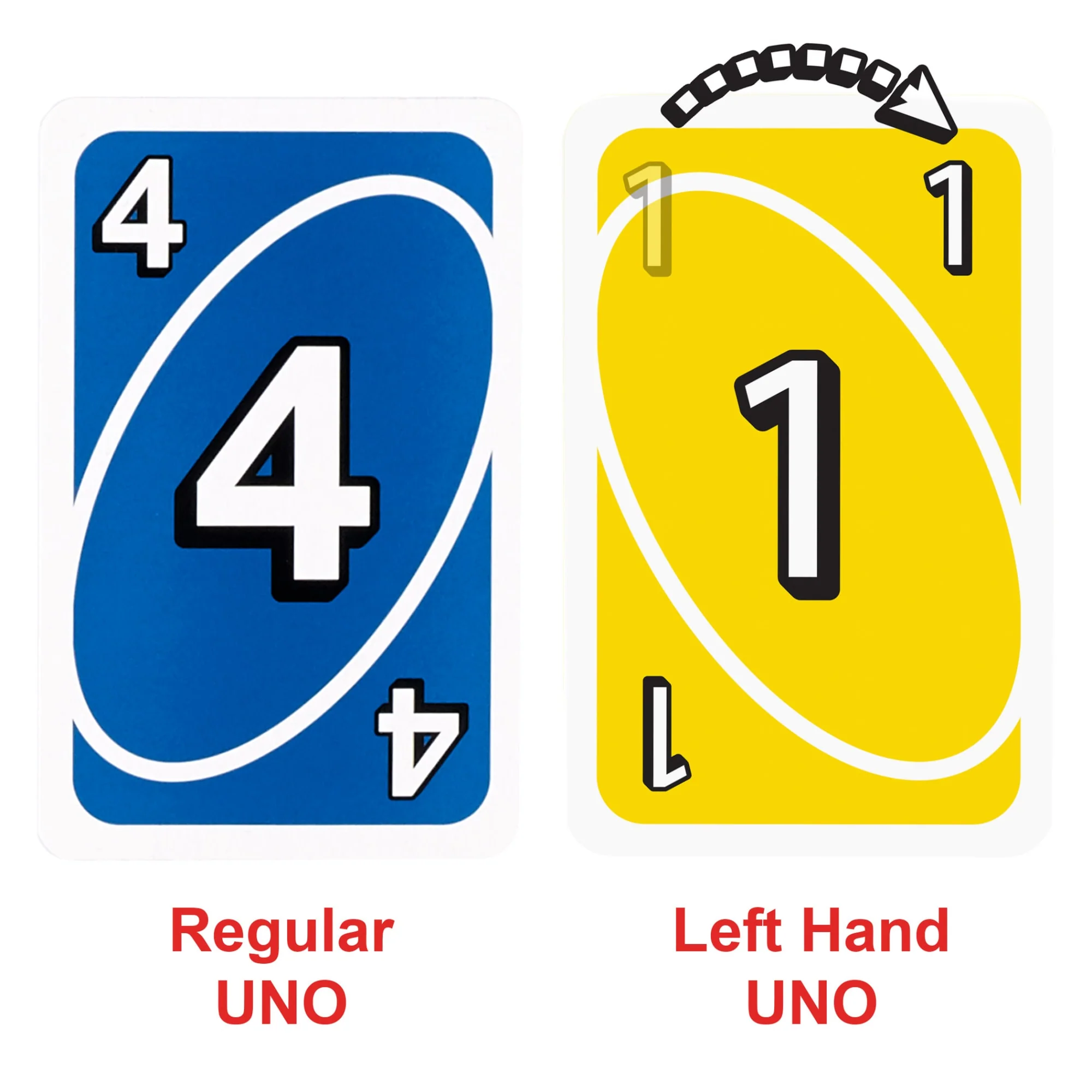 UNO Card Games, Left Hand UNO Game in Storage Tin
