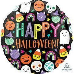 Anagram Halloween Happy Faces 17in Foil Balloon