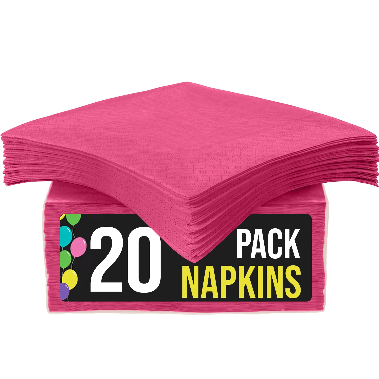 Hot Pink Luncheon Napkins | 20 Count
