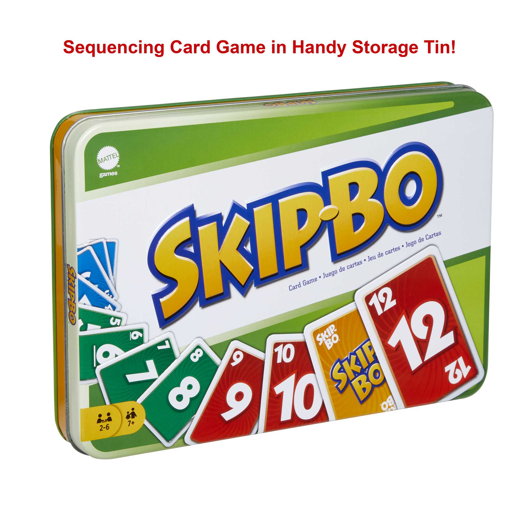 Skip Bo Card Games in Storage Tin, Gifts For Adults And Family Night