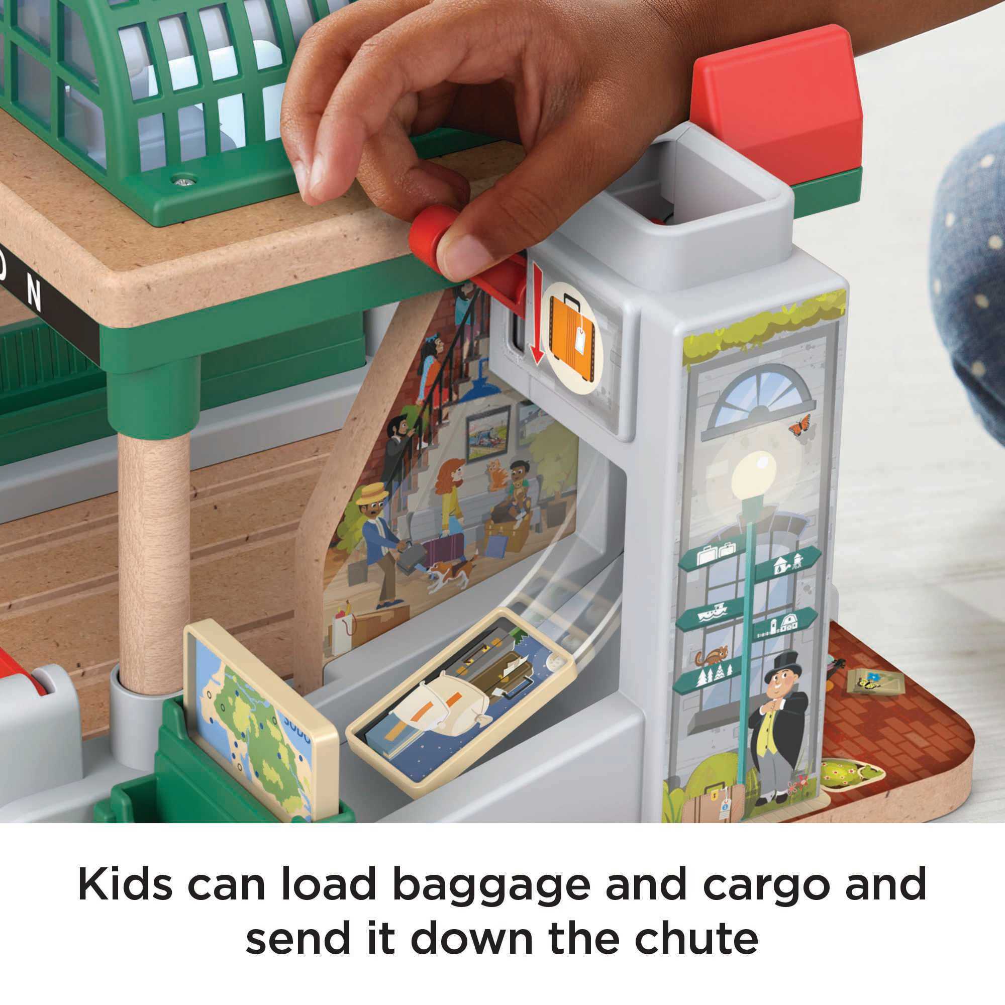 Thomas & Friends Wooden Railway Knapford Station Passenger Pickup Playset