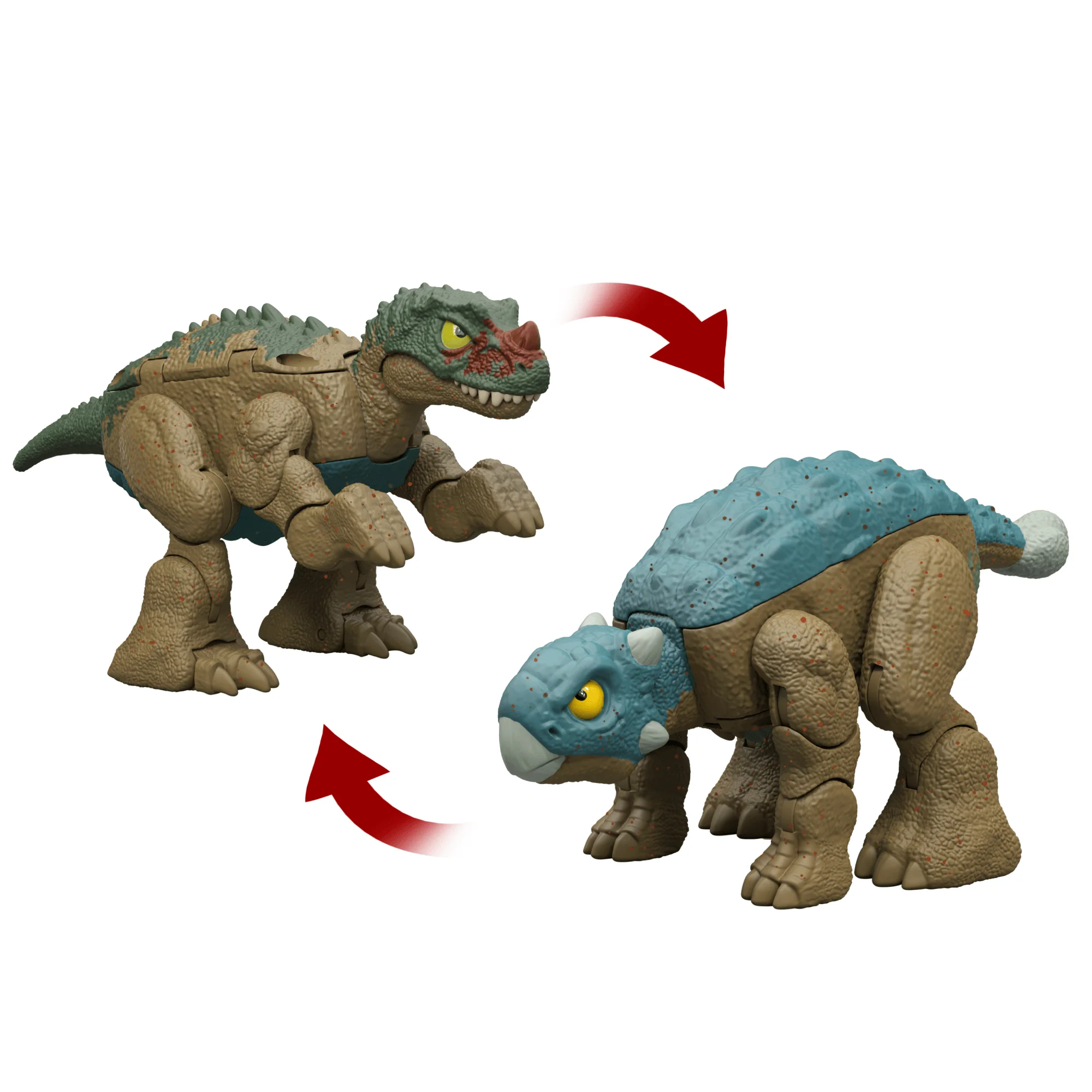 Jurassic World Ankylosaurus Bumpy To Ceratosaurus Dinosaur Transforming Toy, Double Danger
