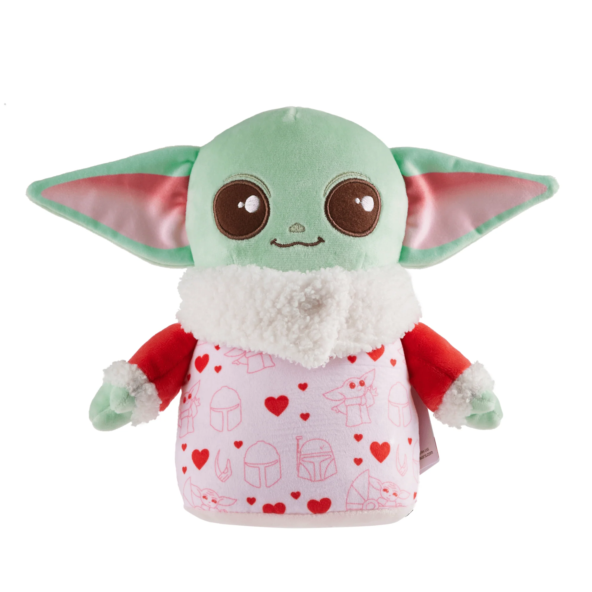 Star Wars The Mandalorian Seasonal Grogu Plush, 8-Inch Soft Toy in Valentine's Day Sweater