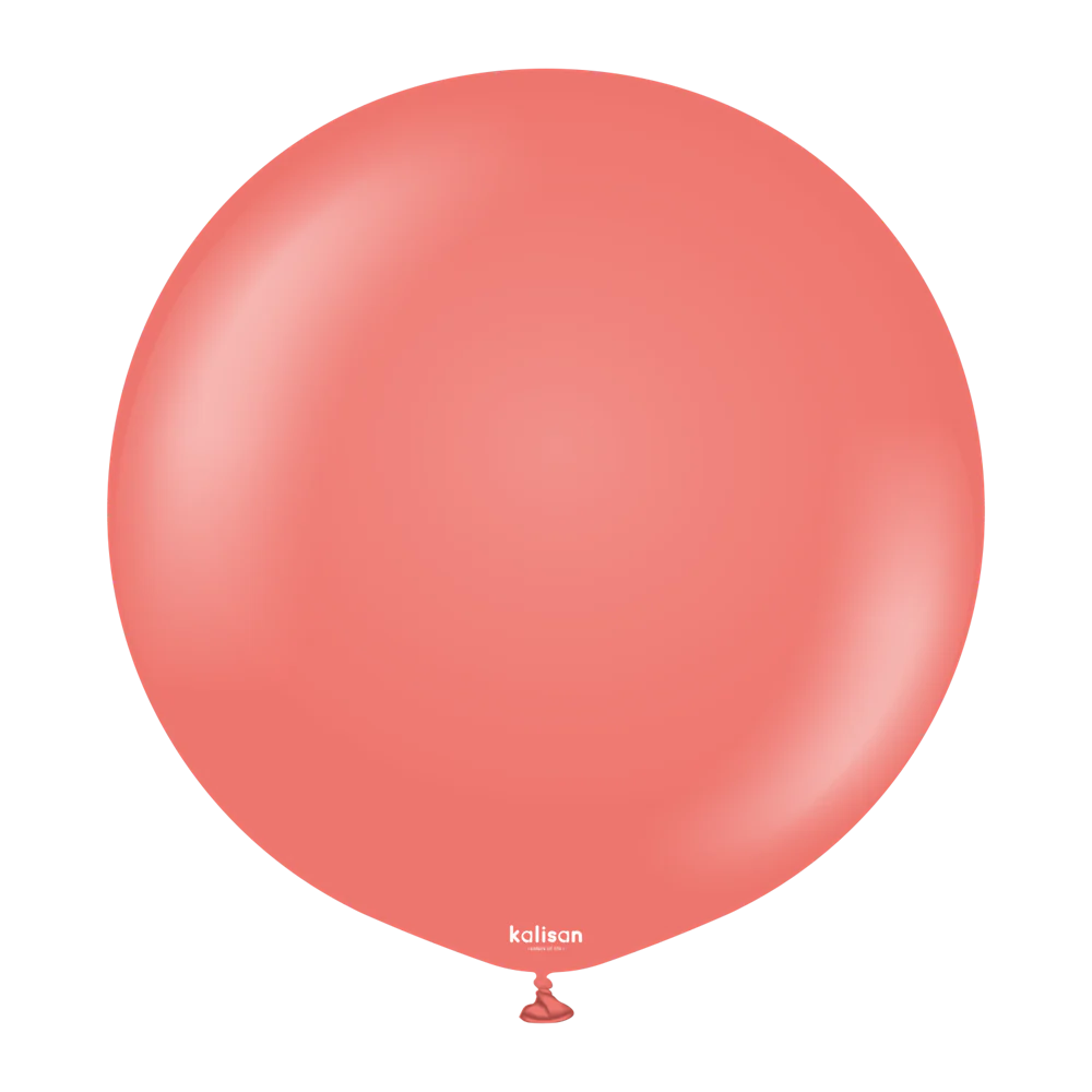 36 inch Kalisan Standard Coral Latex Balloons 2ct