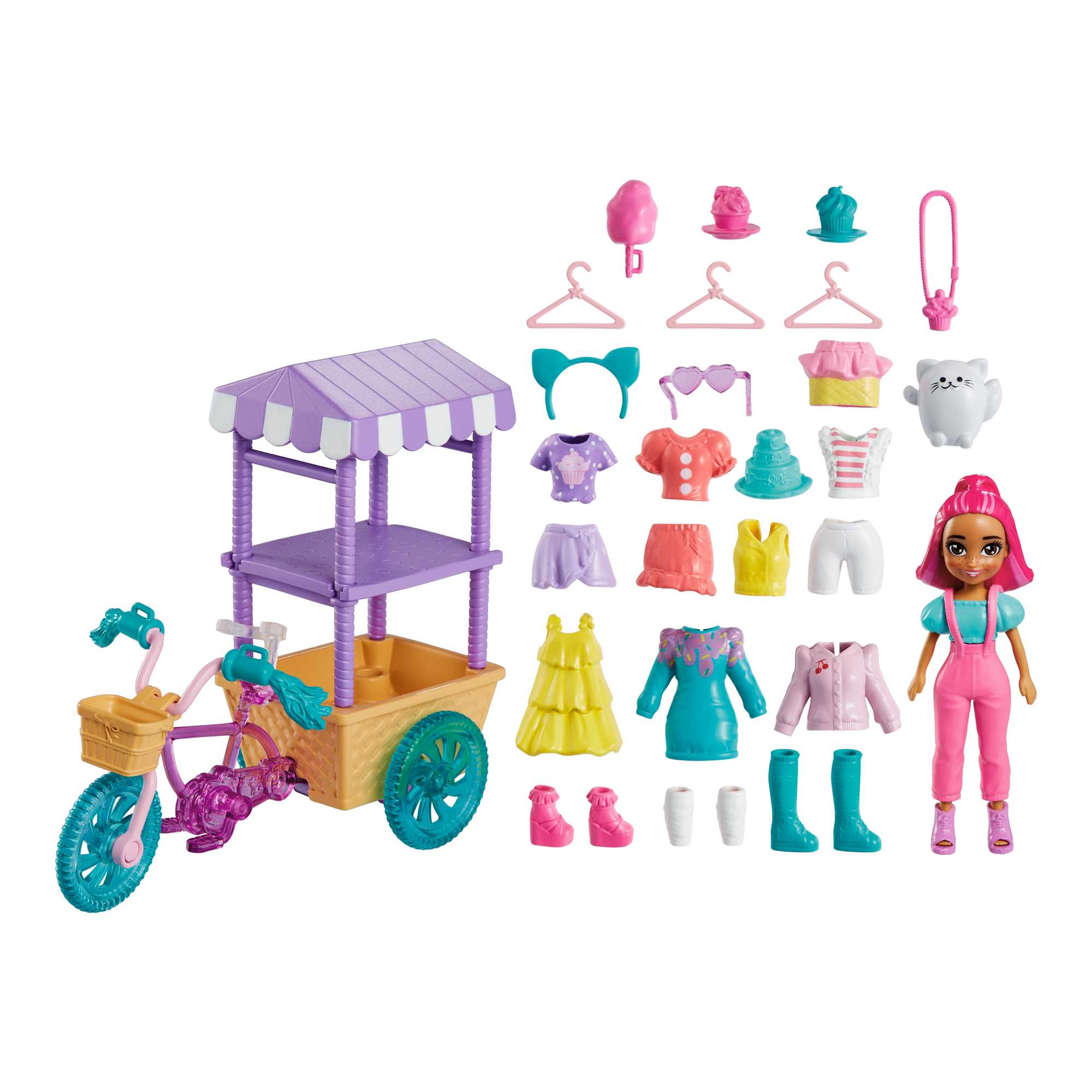 Polly Pocket Treats & Trends Bicycle Cart