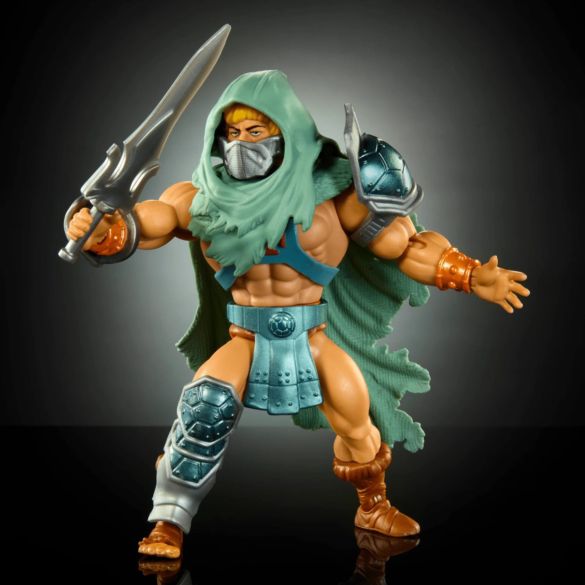 MOTU Origins Turtles Of Grayskull Stealth Ninja He-Man Action Figure Toy, TMNT Masters Of Universe