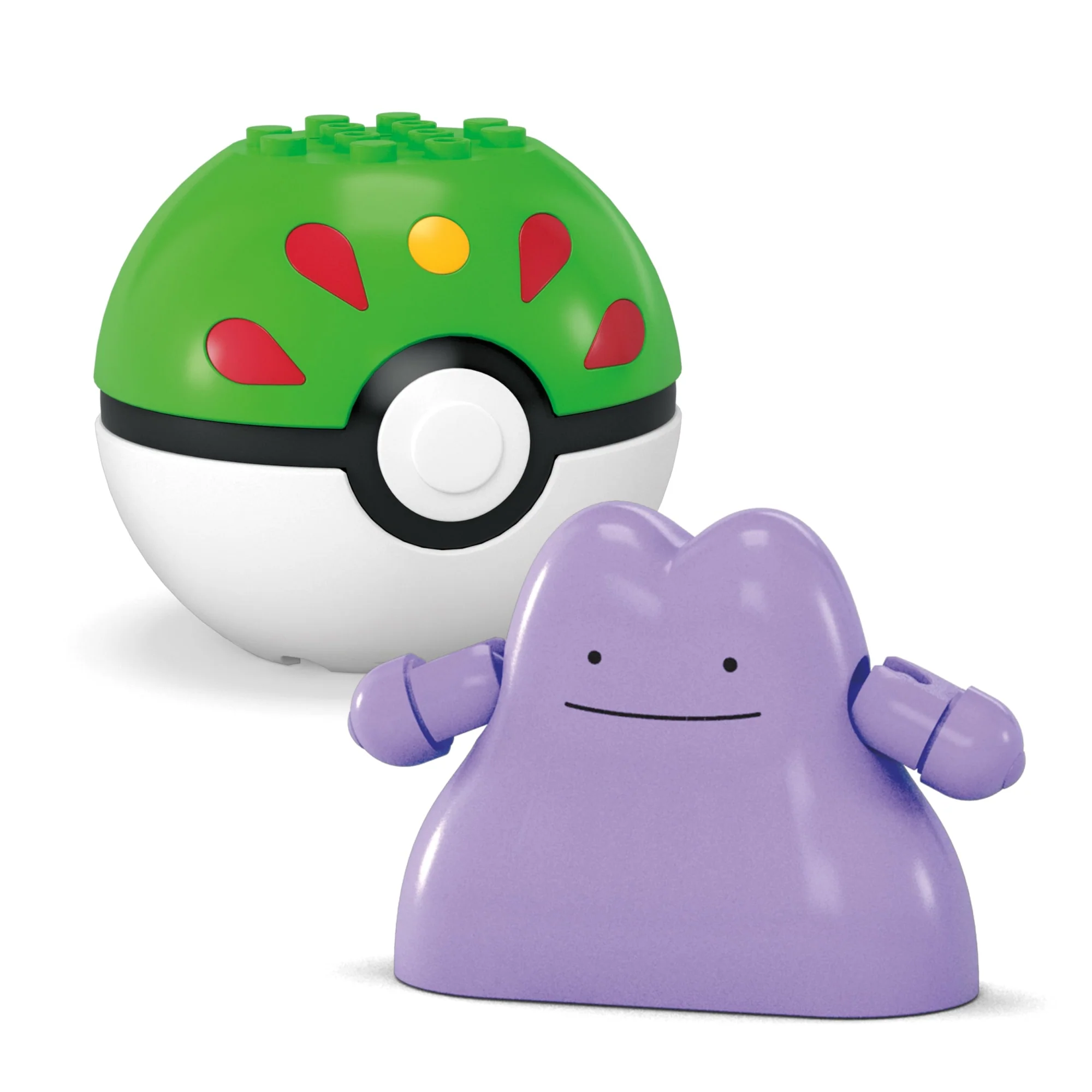 MEGA Pok��mon Pok�� Ball 2-Pack Building Toy Kits With 2 Action Figures (42 Pieces) For Kids