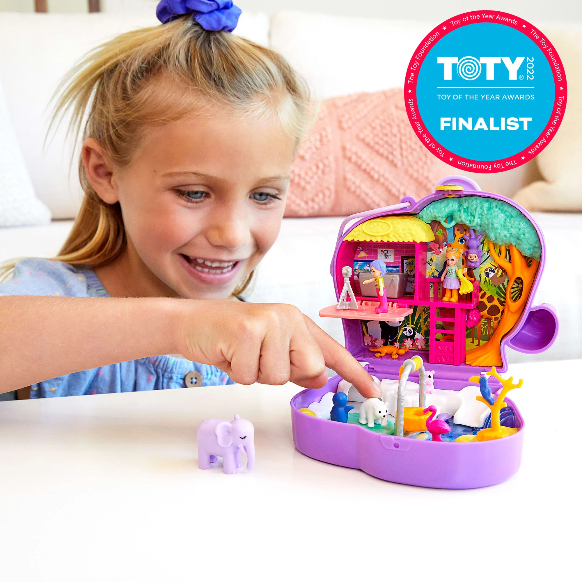 Polly Pocket Elephant Adventure Compact