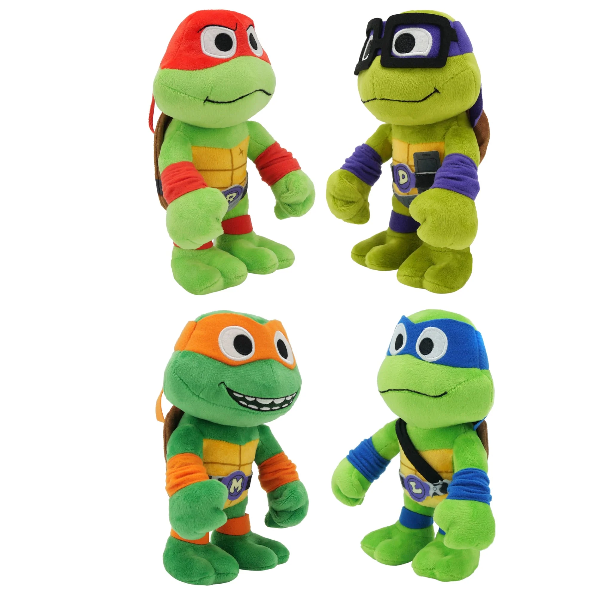 Teenage Mutant Ninja Turtles: Mutant Mayhem Plush Toys 4 Pack, 8 Inch Soft Dolls