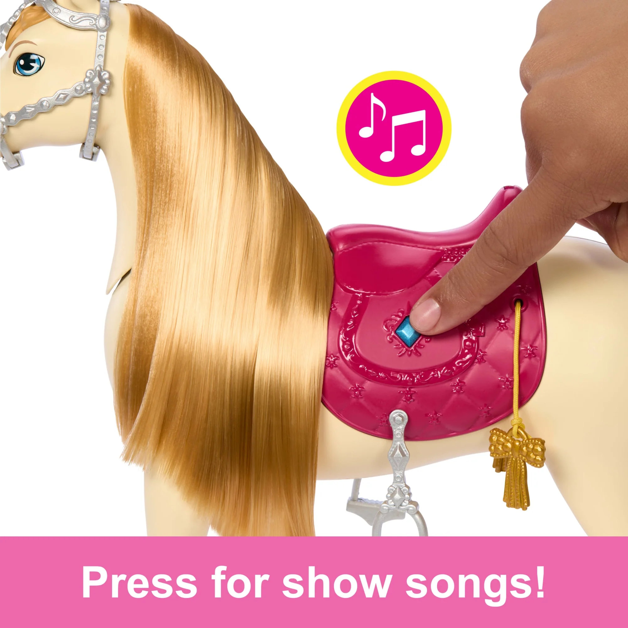 Barbie Mysteries: The Great Horse Chase interactive Toy Horse With Sounds, Music & Accessories