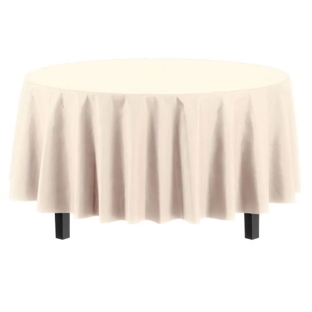 Round Ivory Table Cover