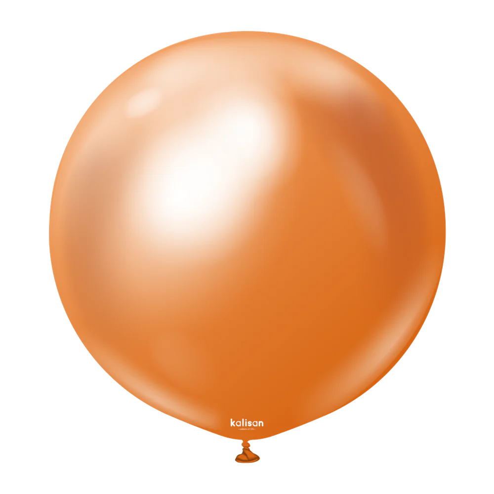 36 inch Kalisan Mirror Copper Latex Balloons 2ct
