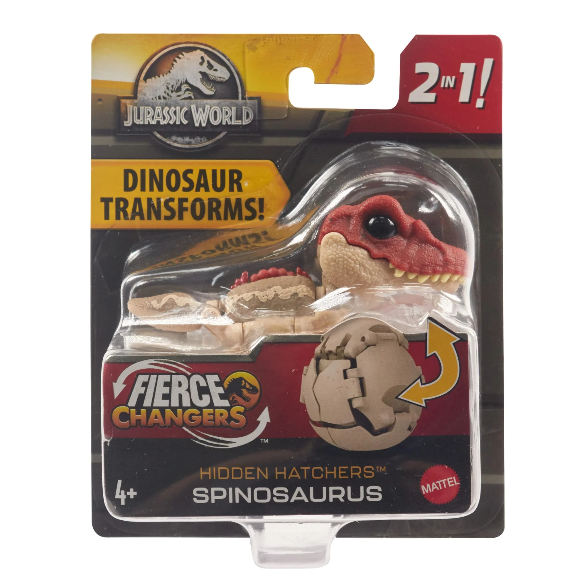 Jurassic World Egg To Spinosaurus Dinosaur Transforming Toy Hidden Hatchers