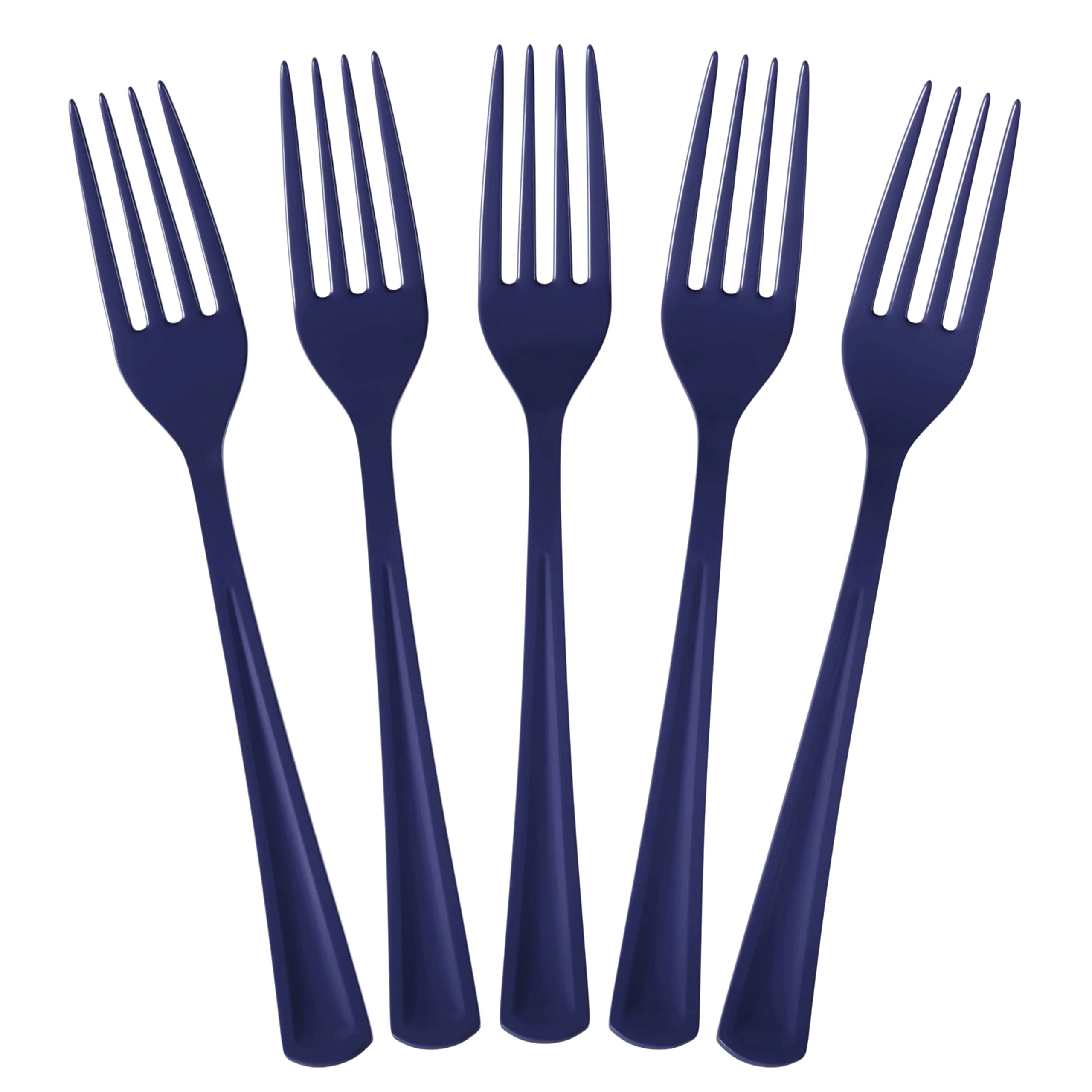 Heavy Duty Navy Plastic Forks | 50 Count
