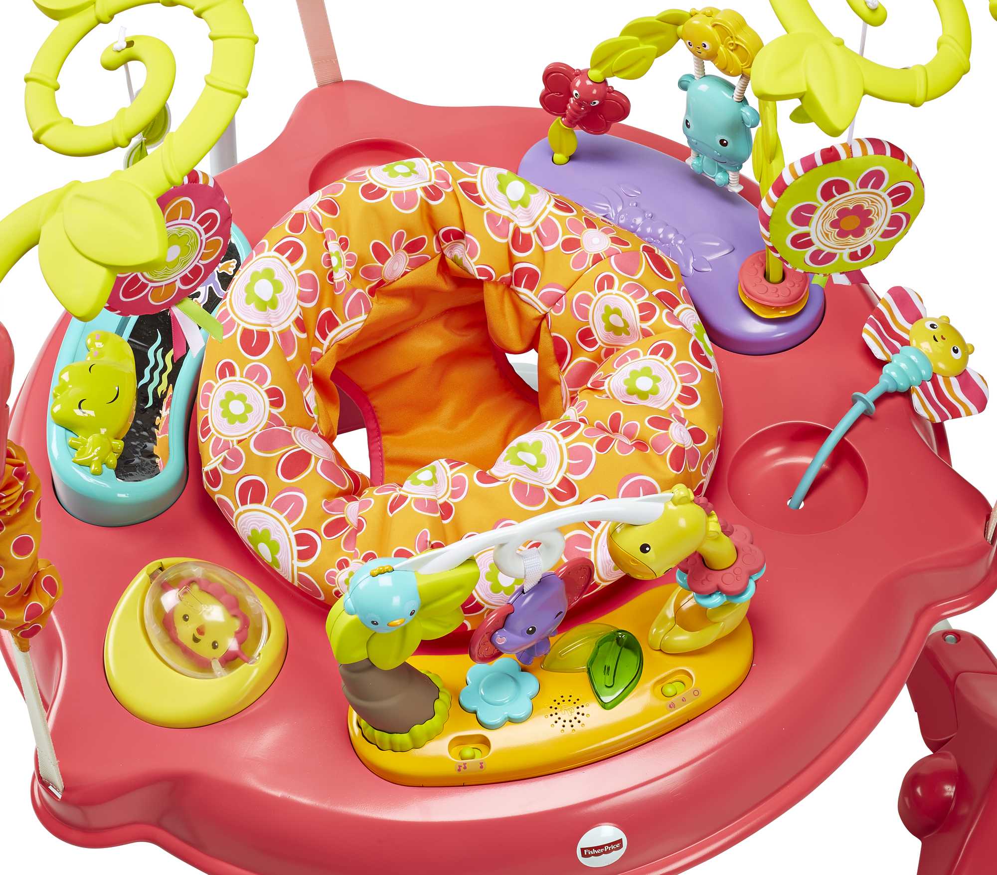 Fisher-Price Pink Petals Jumperoo With Music, Lights & Sounds
