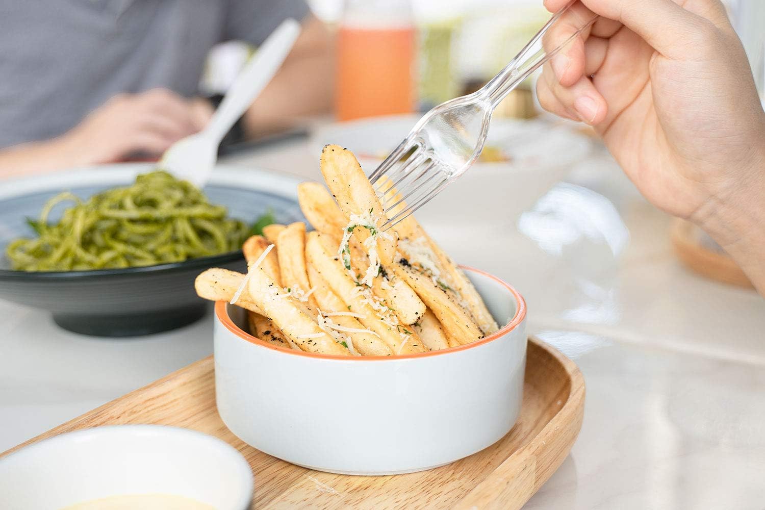 POSATE Clear Knives, Heavy-Duty Crystal (100 Knives)