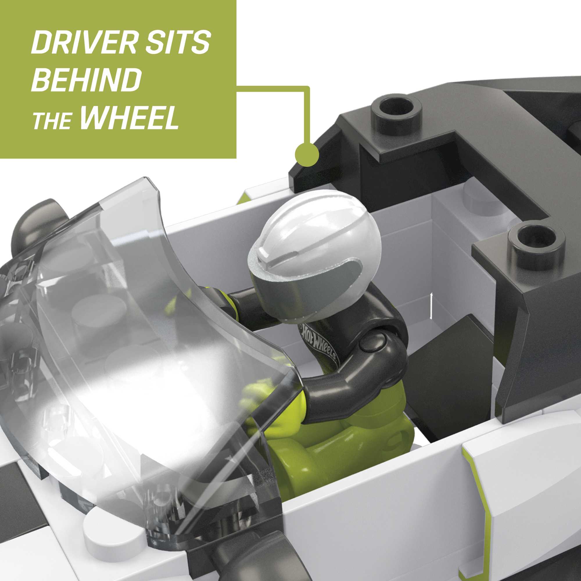 MEGA Hot Wheels Audi R8 Lms Gt2 Toy Car Building Kit With 1 Figure (73 Pieces)