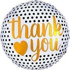 Anagram Thank You Modern Dots 17in Foil Balloon