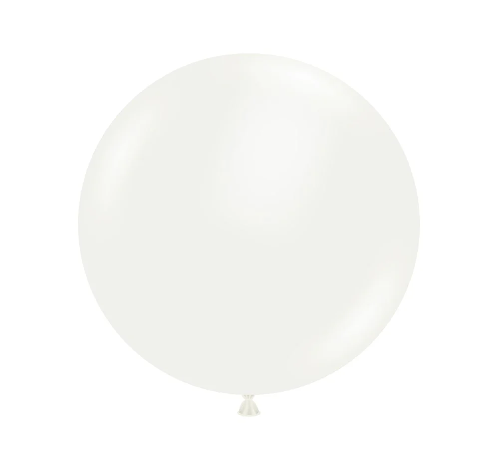 Tuftex White 17 inch Latex Balloons 50ct
