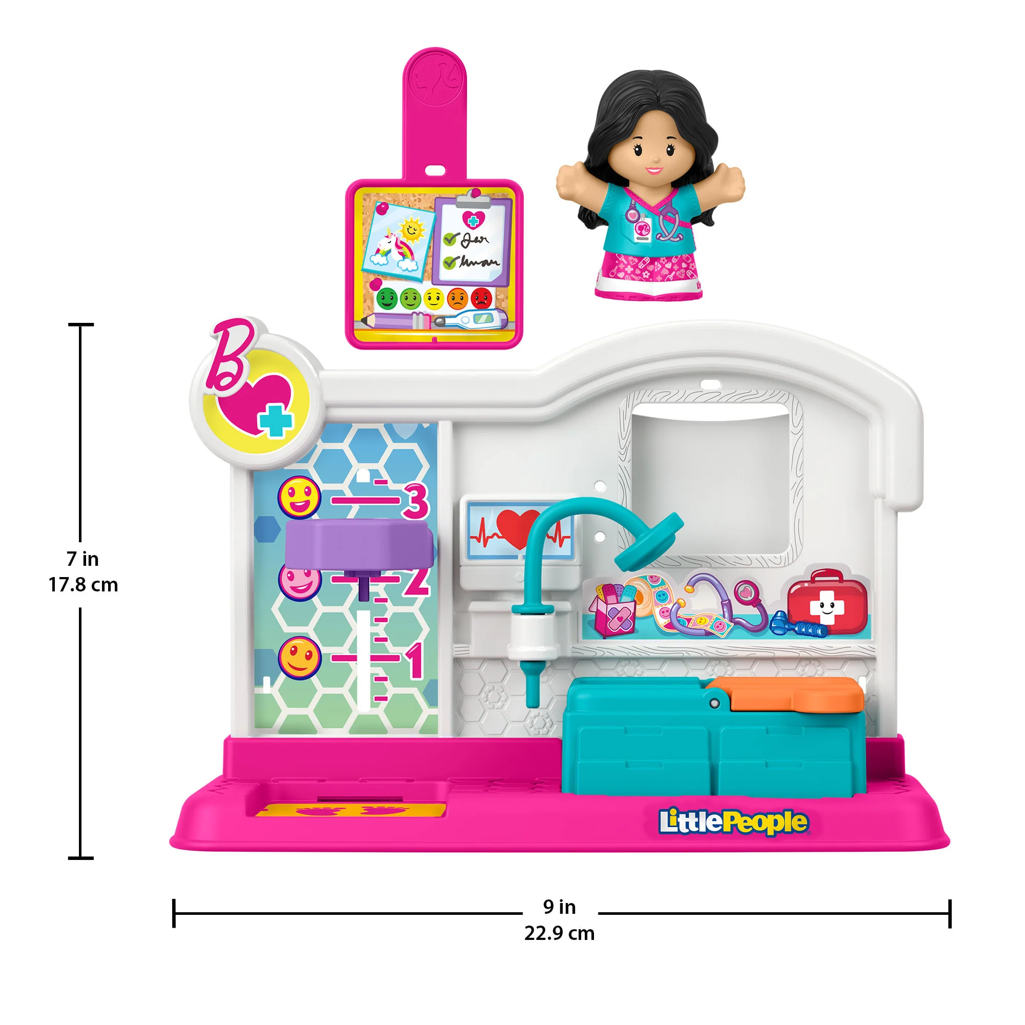 Fisher Price Little People Barbie Doctor Playset For Toddlers & Preschool Kids, 2 Pieces