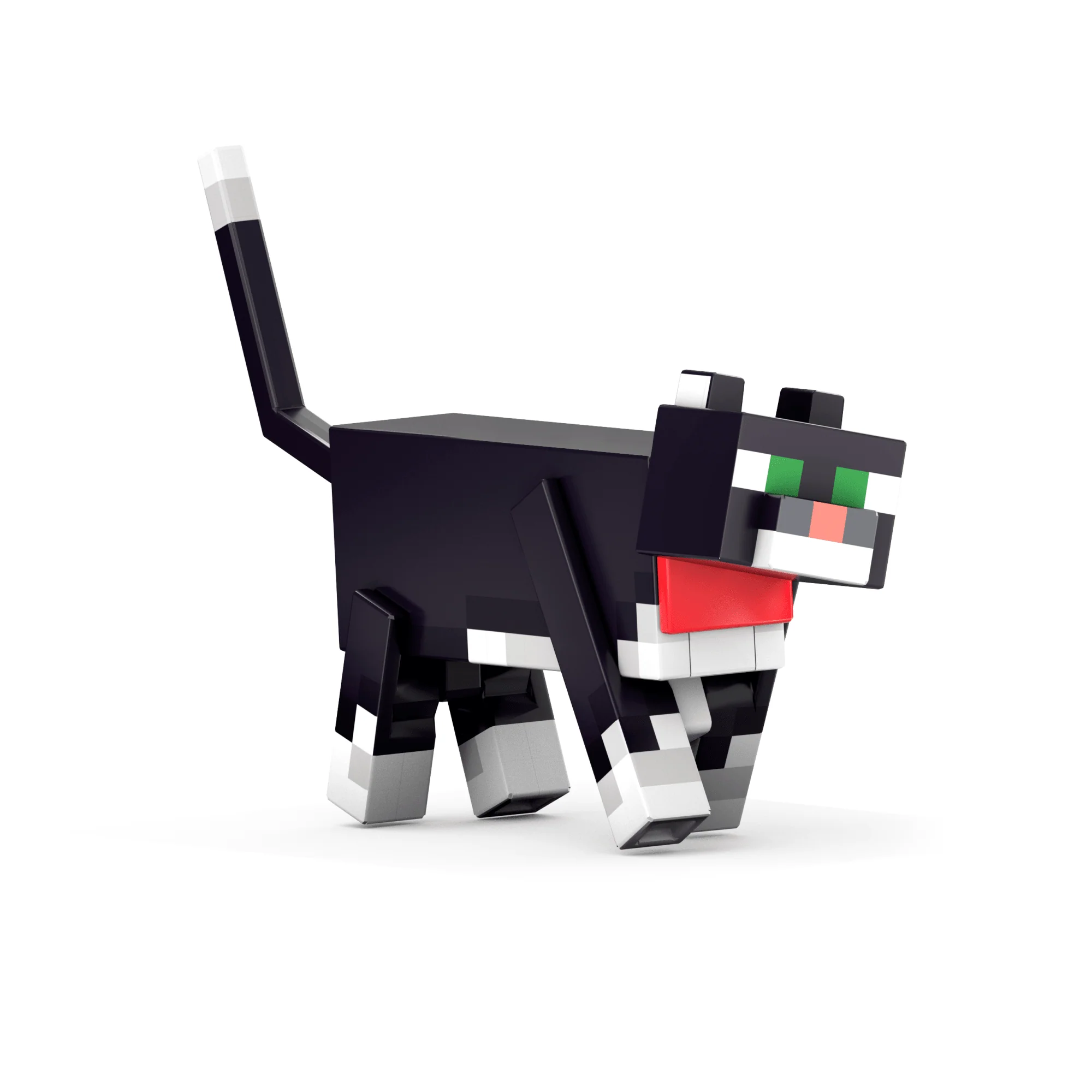 Minecraft Diamond Level Tuxedo Cat Action Figure
