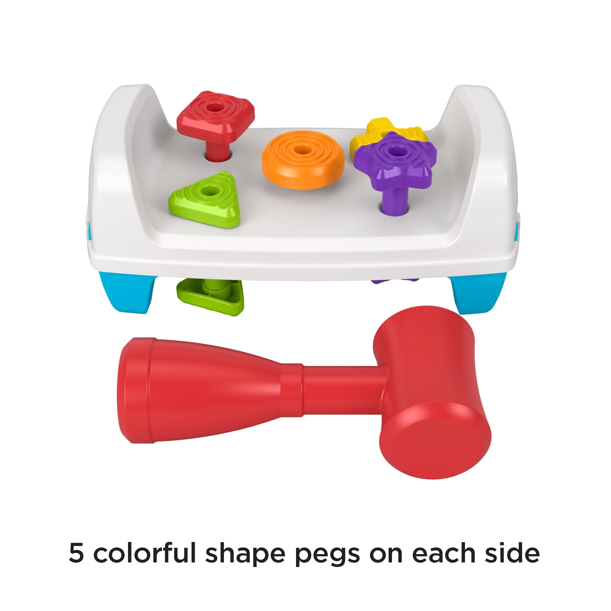 Fisher-Price Tap & Turn Bench, Double-Sided infant & Toddler Toy