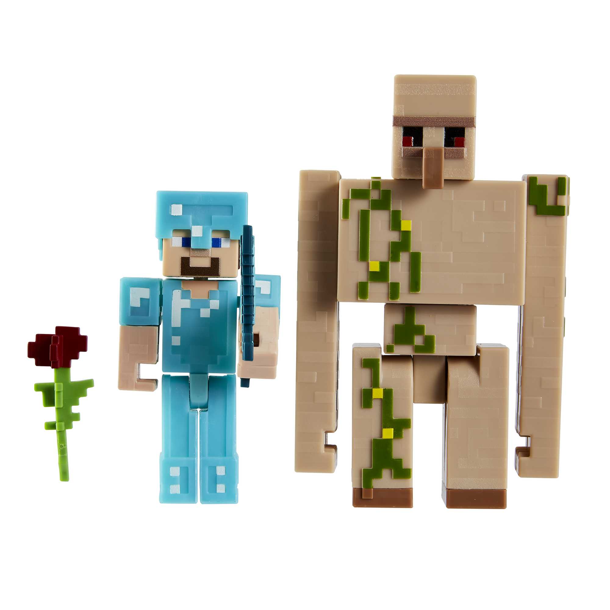 Minecraft Toys, 2-Pack Of Action Figures, Gifts For Kids