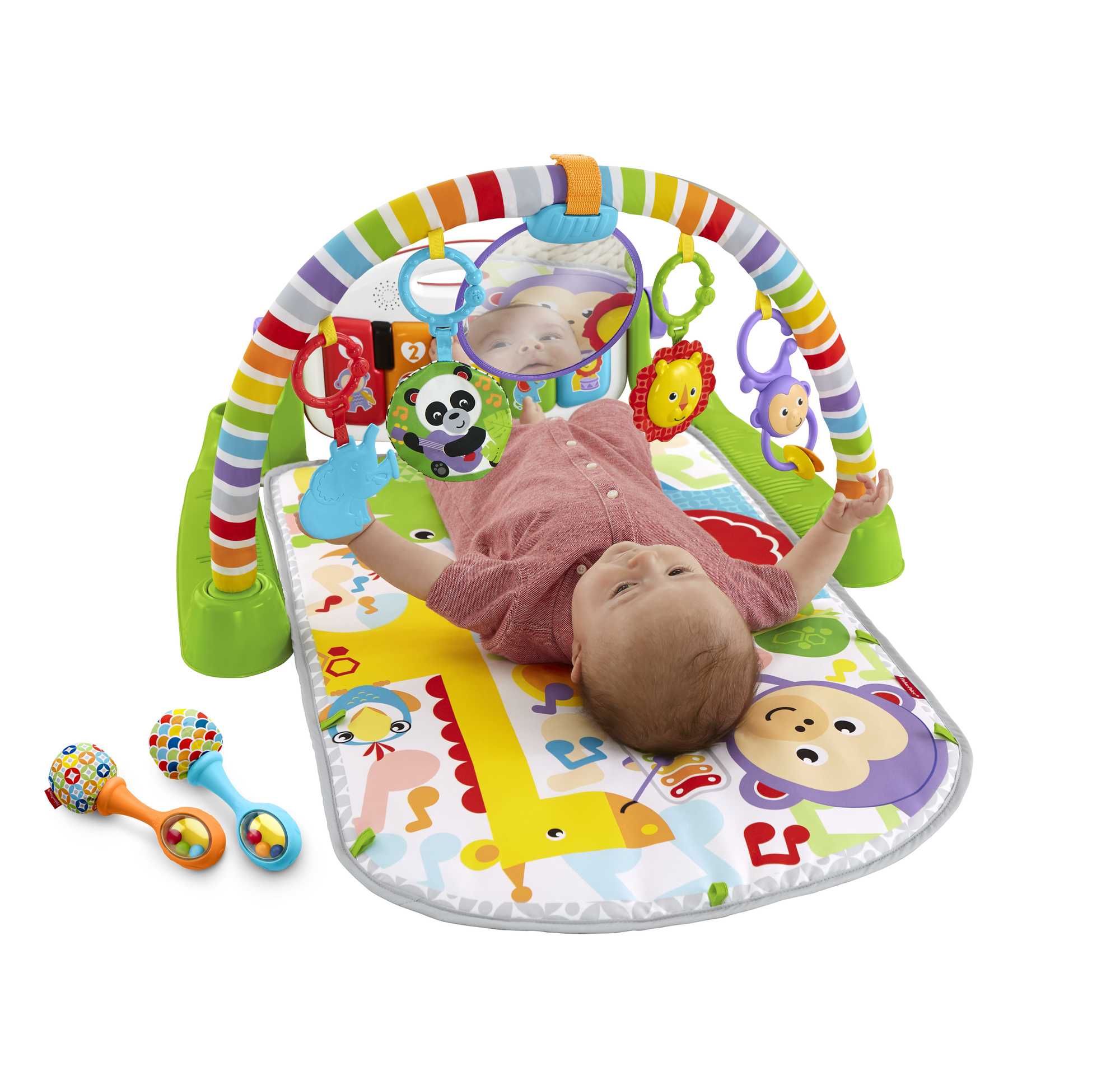 Fisher-Price Deluxe Kick & Play Piano Gym & Maracas