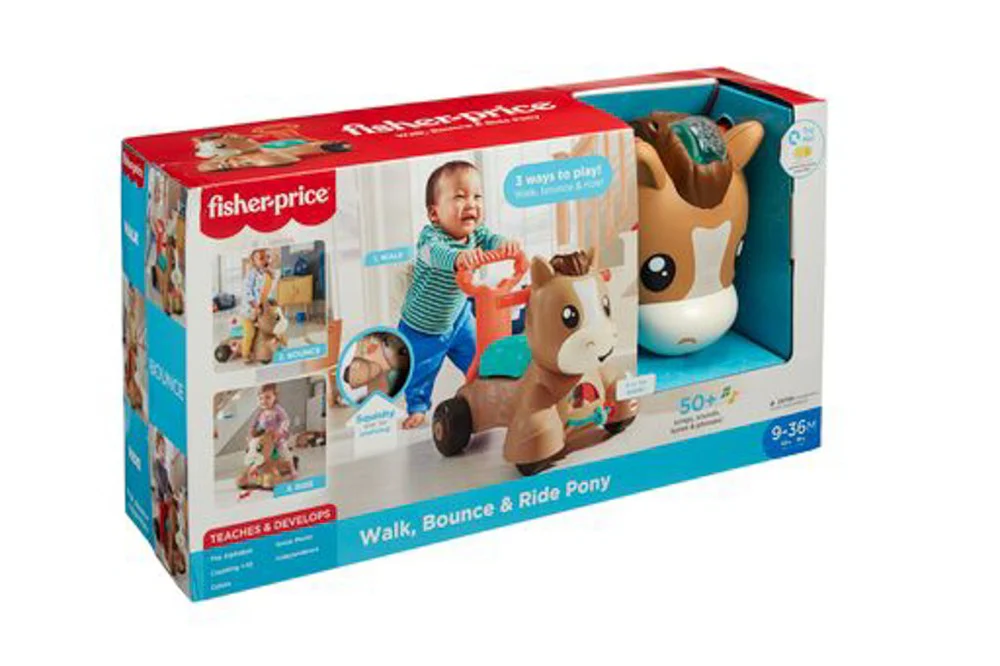 Fisher-Price Walk Bounce and Ride Pony