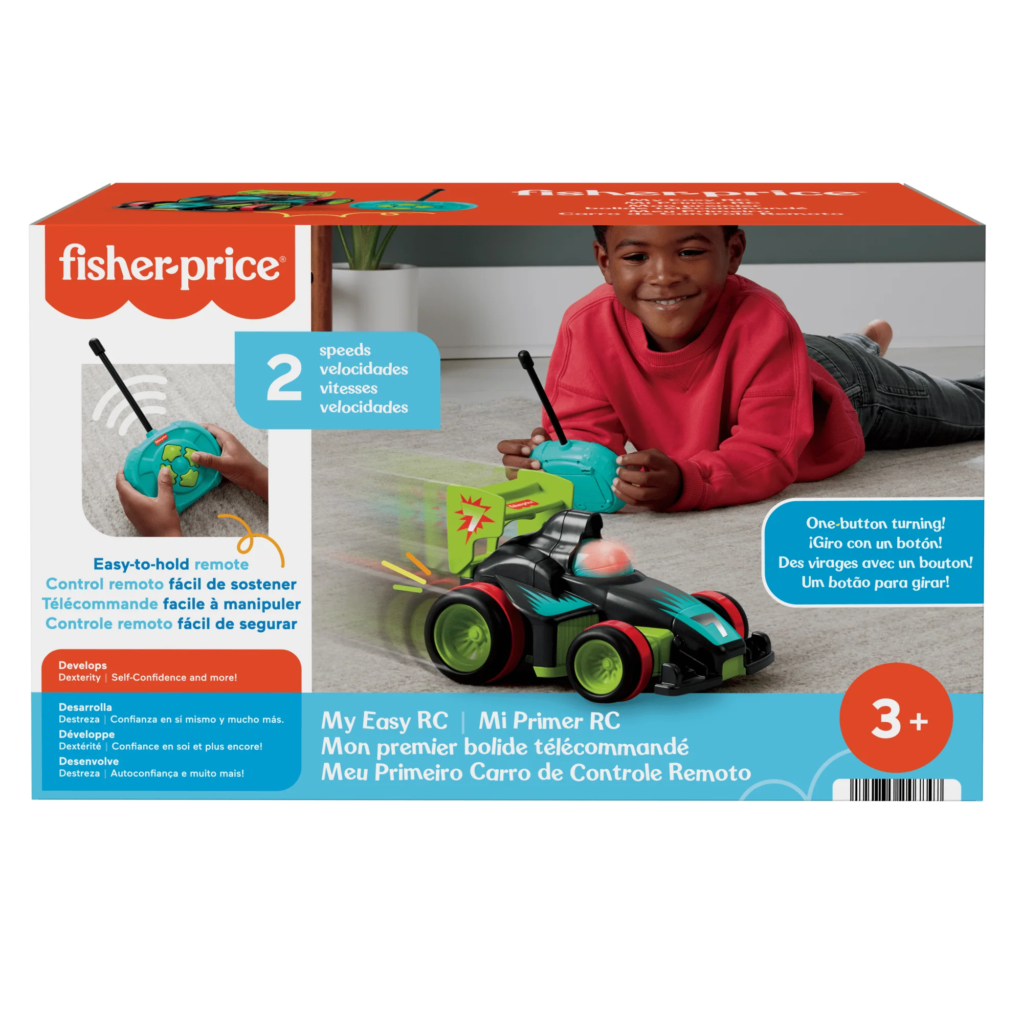 Fisher-Price My Easy RC Preschool Toy Remote Controlled Car For Kids Ages 3+ Years