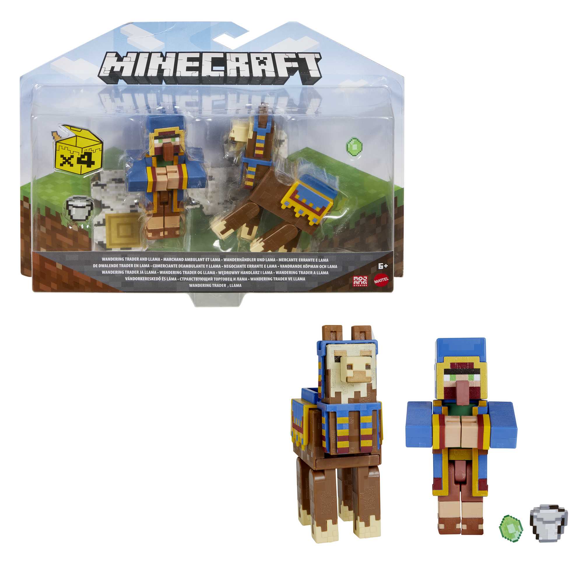 Minecraft Action Figures & Accessories 2-Pack, 3.25-Inch Scale Collectible Toys (Characters May Vary)