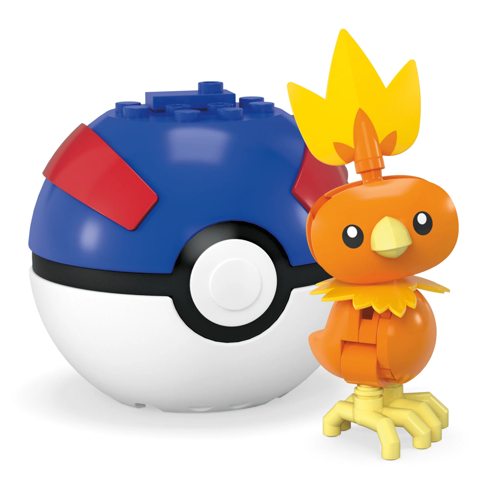 MEGA Pok��mon Torchic Building Toy Kit, Poseable Action Figure (20 Pieces) For Kids