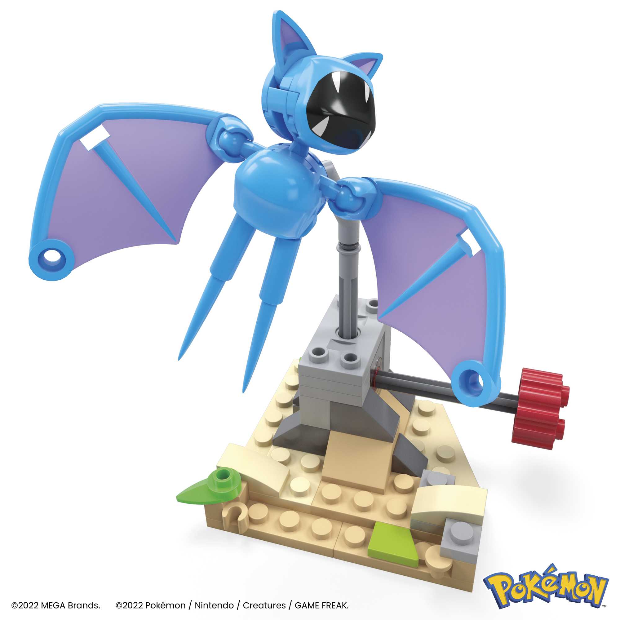 MEGA Pok��mon Building Toy Kit Zubat's Midnight Flight (61 Pieces) For Kids