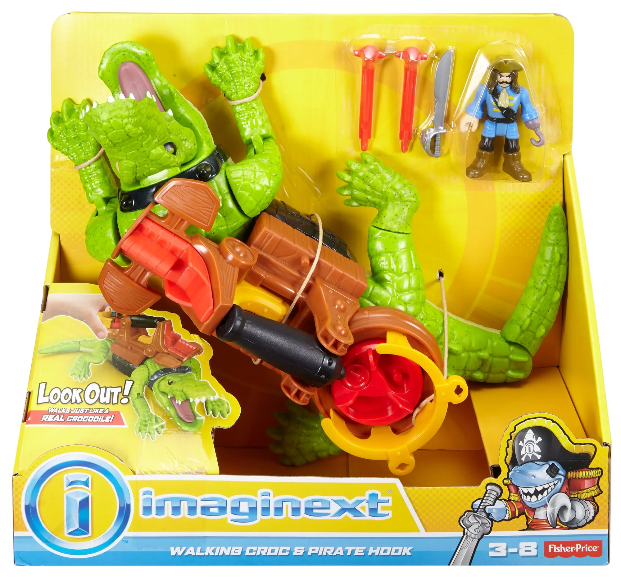Imaginext Walking Croc & Pirate Hook