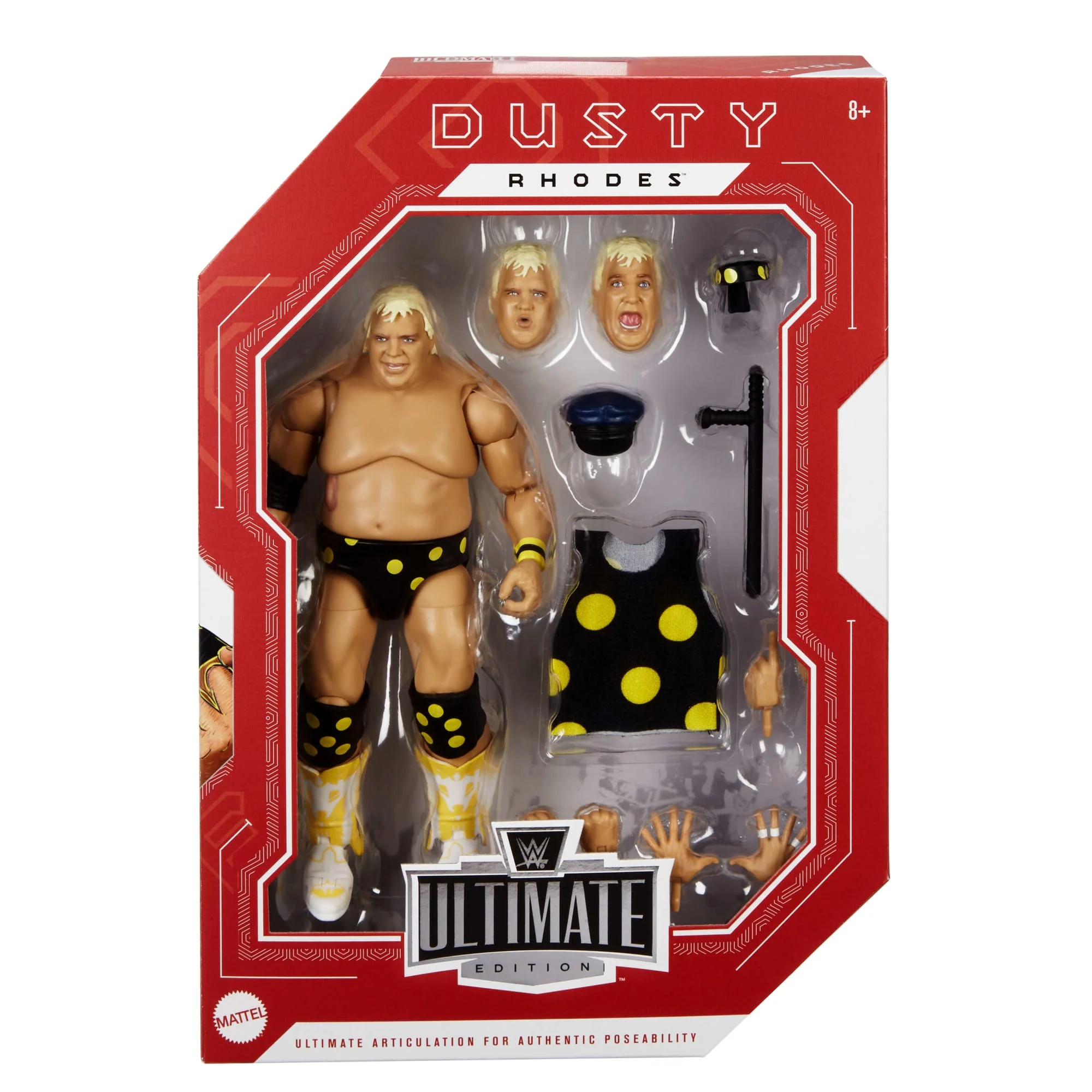 WWE Legends Ultimate Edition Dusty Rhodes Action Figure & Accessories Set, 6-Inch Collectible