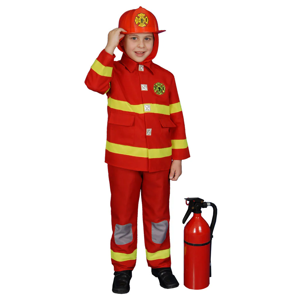Red Firefighter Costume for Kids