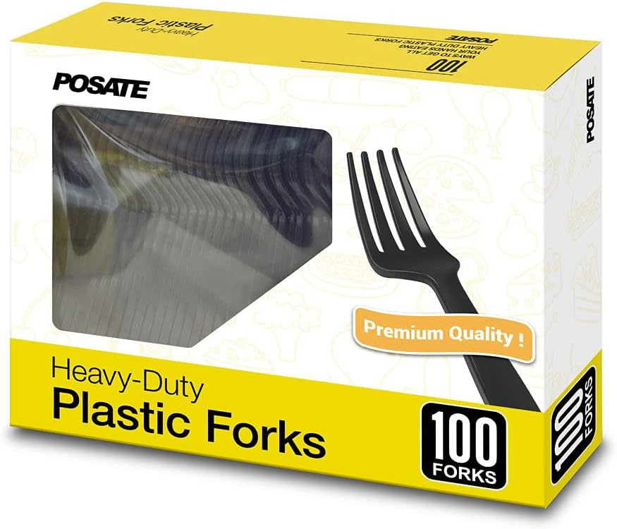 POSATE Clear Knives, Heavy-Duty Crystal (100 Knives)