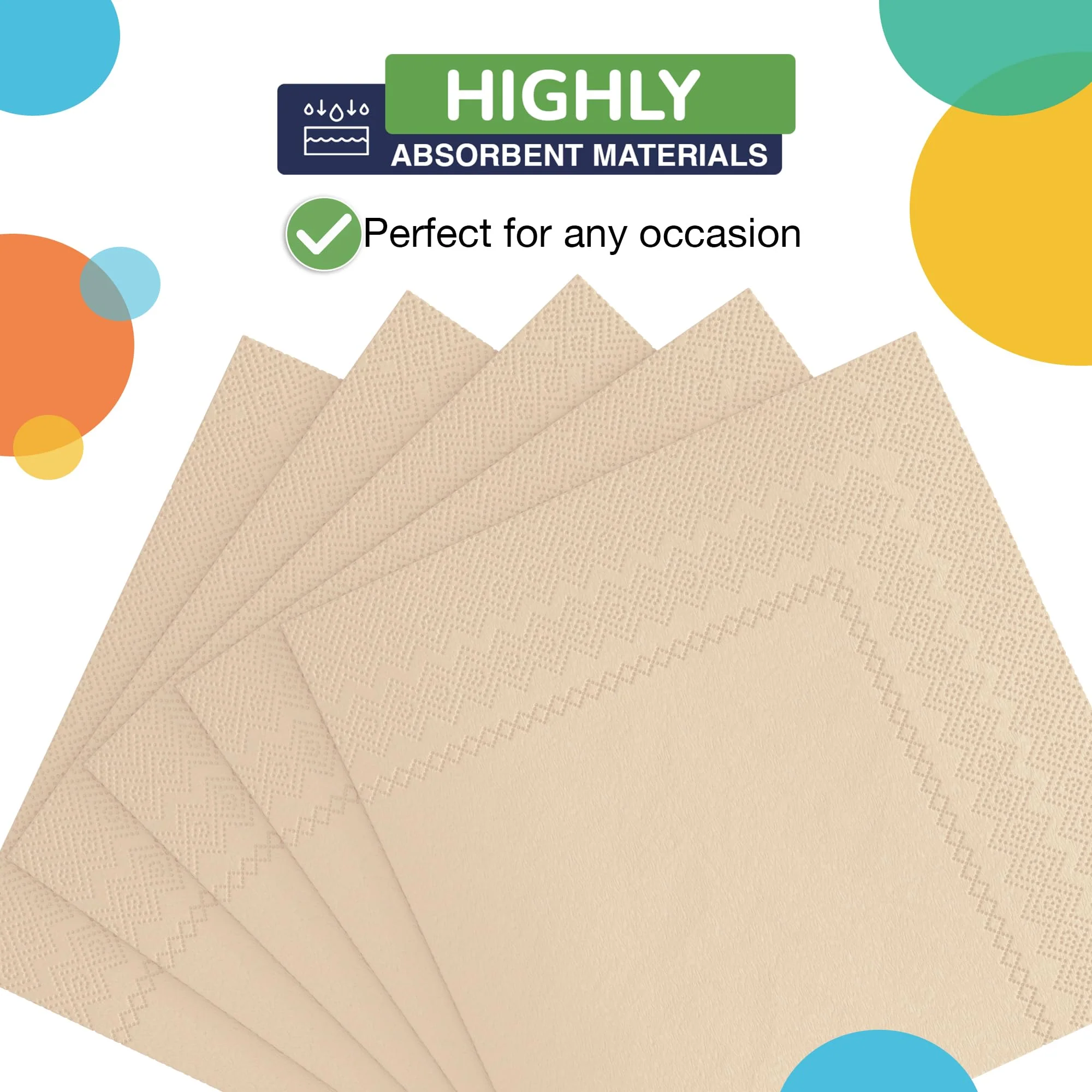 Ivory Luncheon Napkins | 50 Count