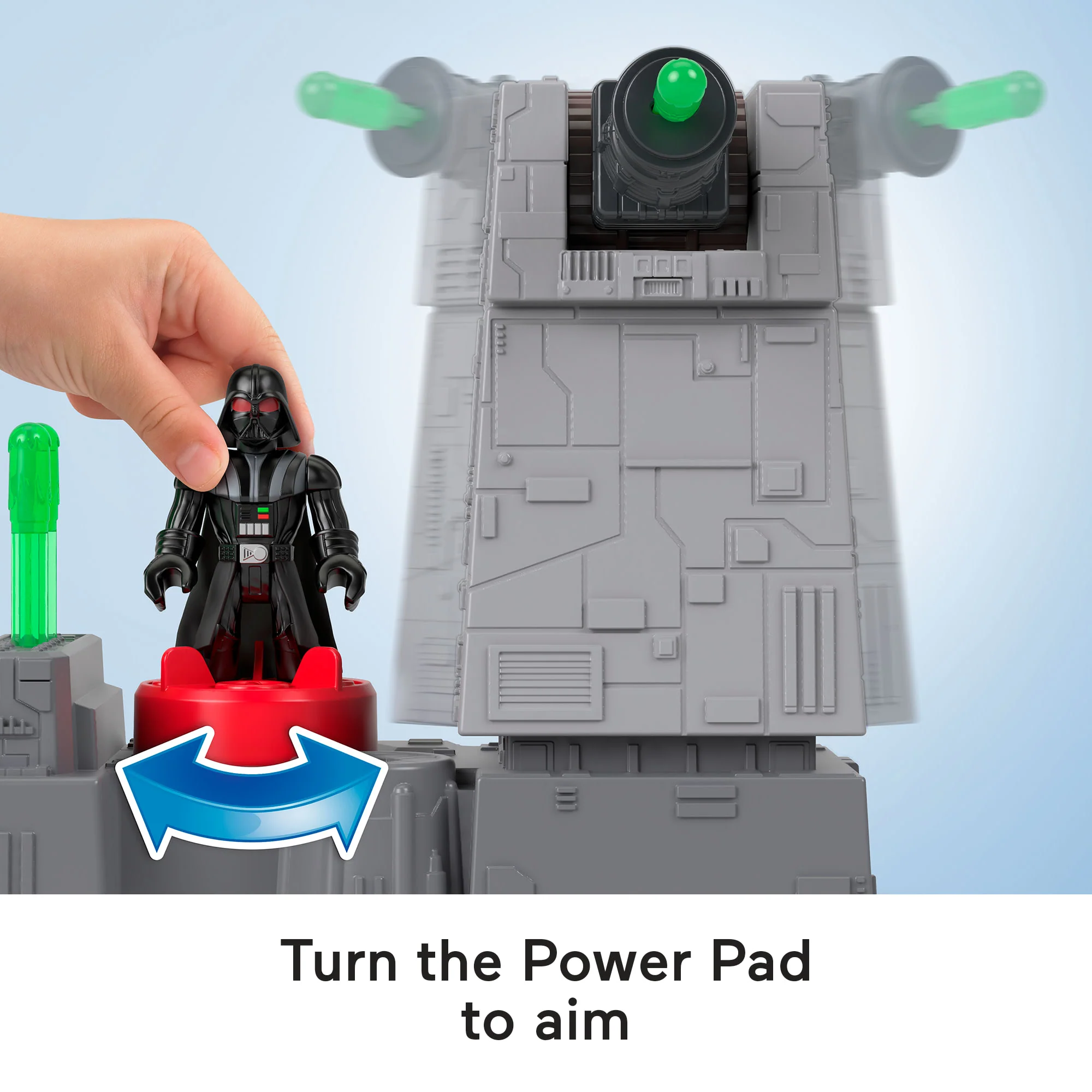 Imaginext Star Wars Death Star Turret Toy Cannon With Darth Vader Diecast Character Key