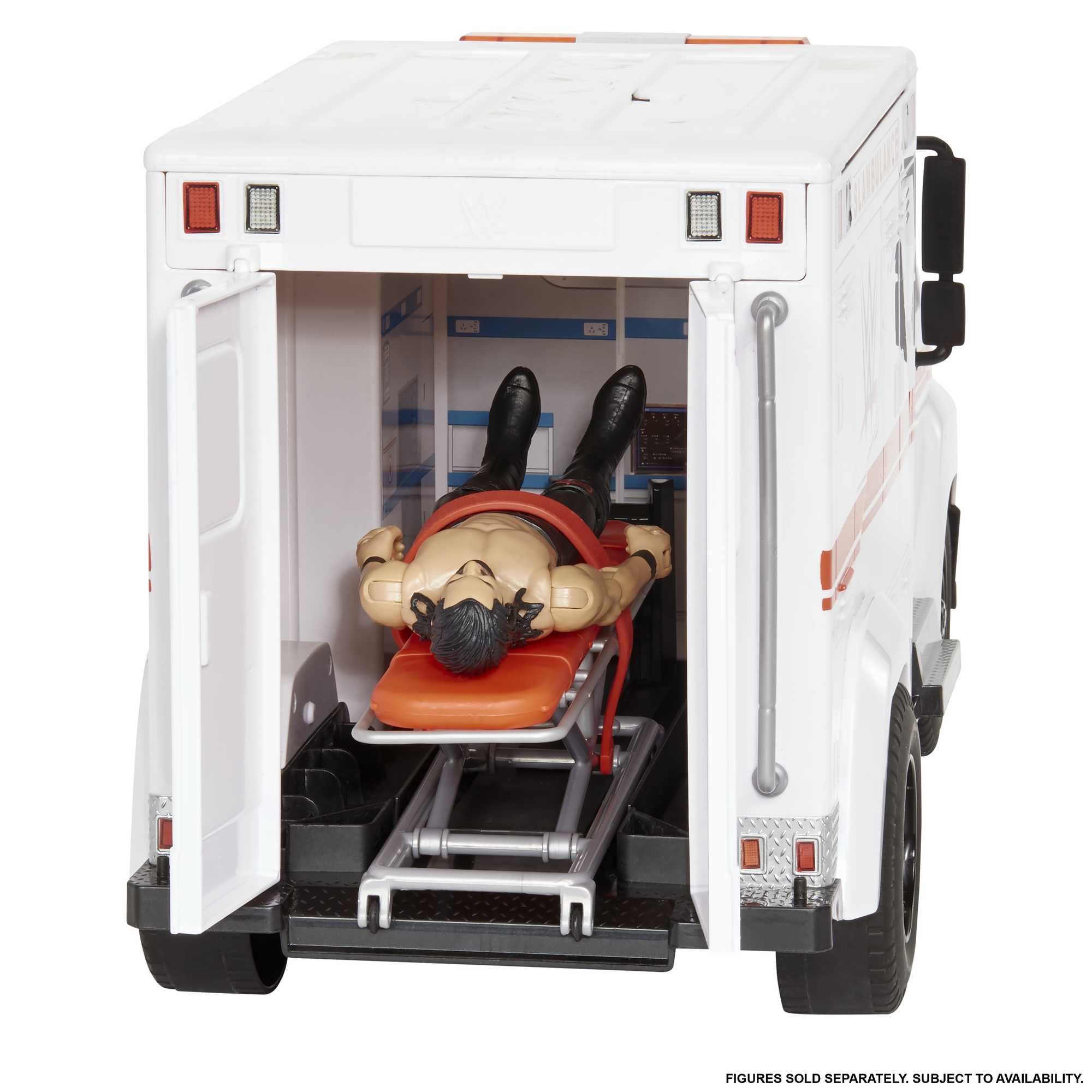 WWE Action Figure Vehicle Wrekkin Slambulance Ambulance