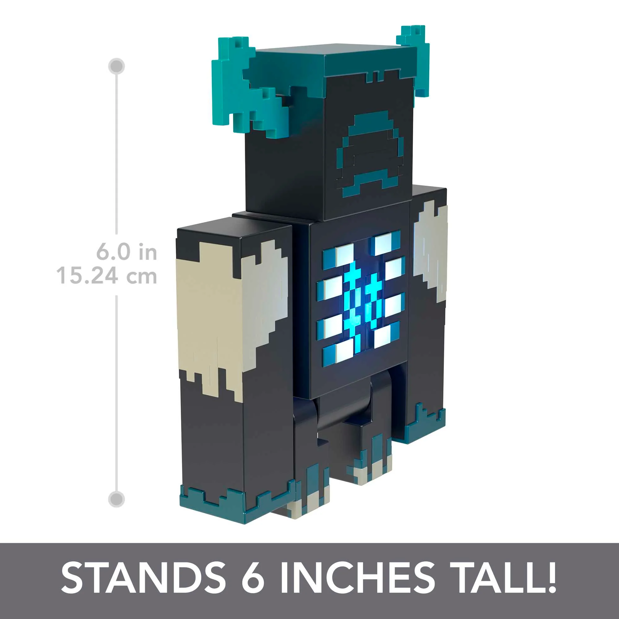 Minecraft Toys Warden Figure With Lights, Sounds And Accessories