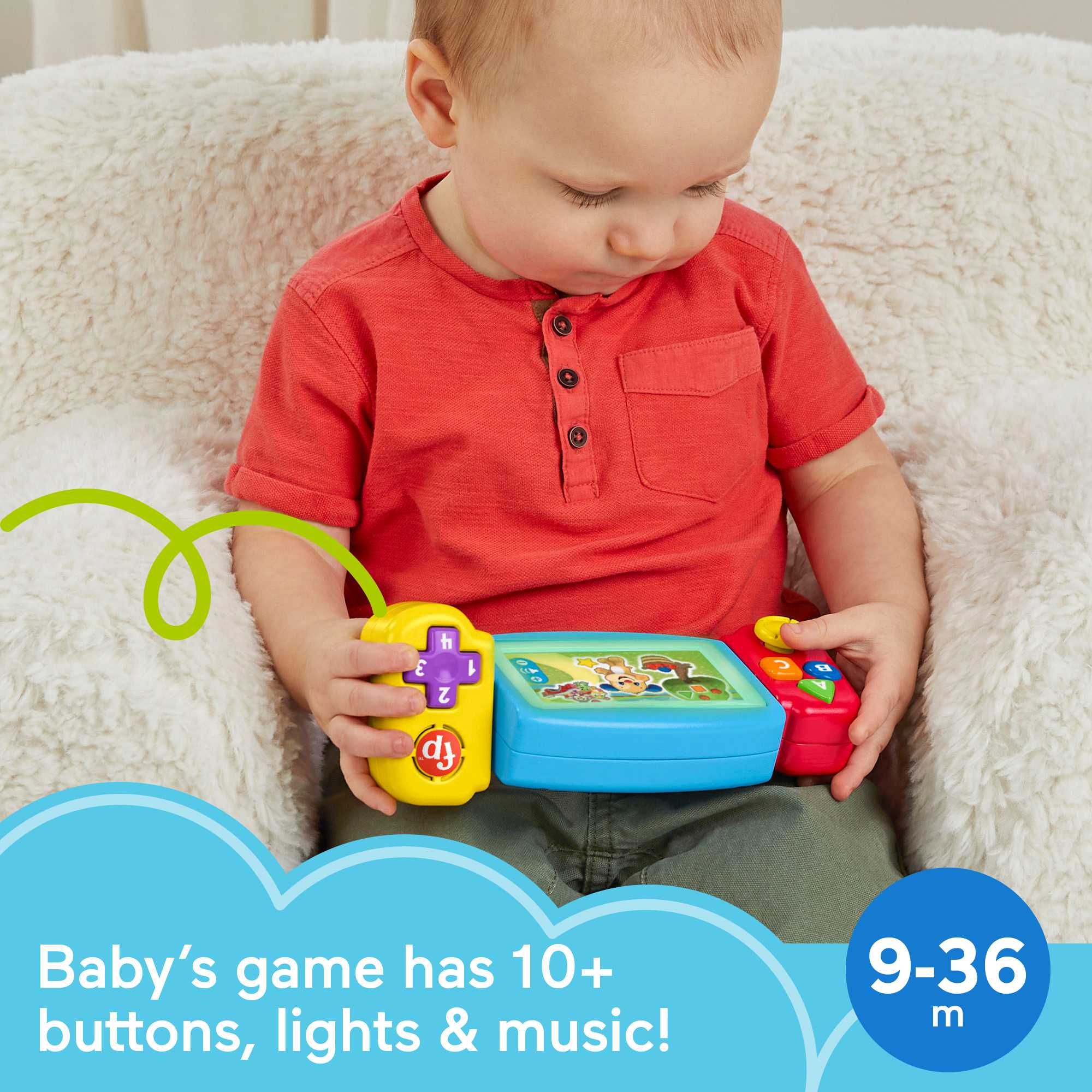 Fisher-Price Laugh & Learn Twist & Learn Gamer Pretend Video Game Learning Toy For Infant & Toddler