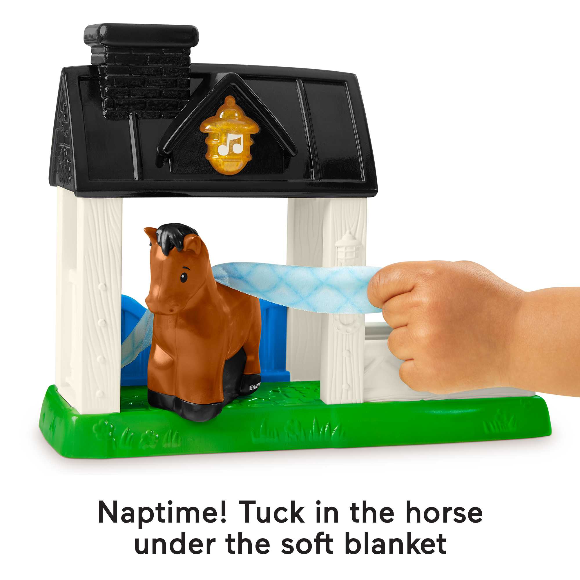 Fisher-Price Little People Stable Playset With Light Sounds And Horse Figure, Toddler Toy