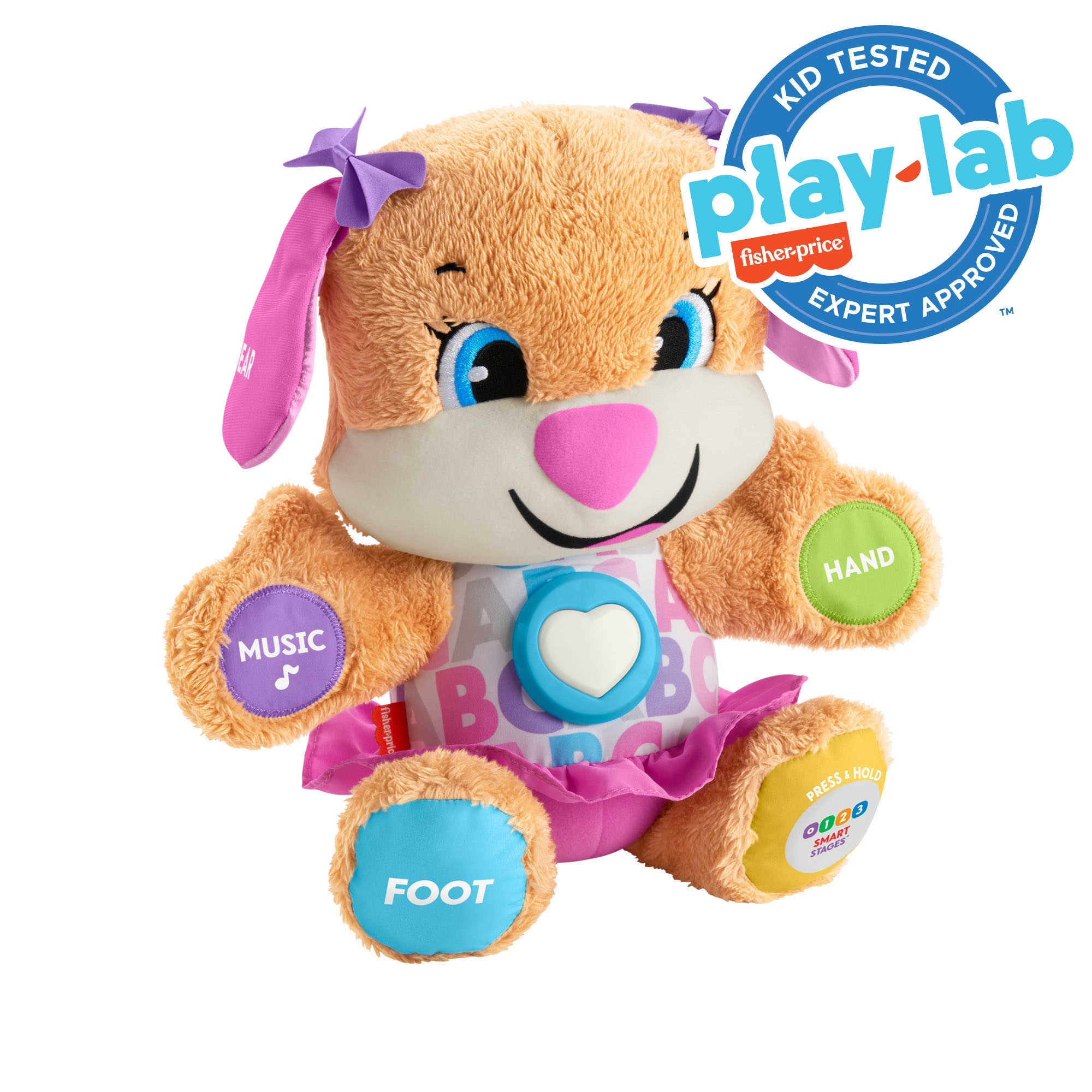 Fisher-Price Laugh & Learn Smart Stages Sis Musical Plush Toy For Infants And Toddlers